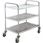 Stainless Steel 3 Tier Service Trolley