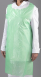 Green Plastic Aprons On Roll