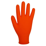 Orange Nitrile Gloves Powder-Free Medium