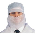 Disposable White Beard Masks
