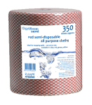 Optima all Purpose Cloths on a Roll Red