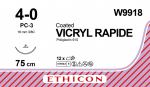 Coated Vicryl Rapide Suture with 3/8 Circle Prime Needle W9918