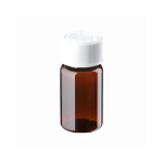 25ml Amber Plastic Pre-capped Unopac Bottles
