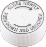 38mm White Clicloc Caps