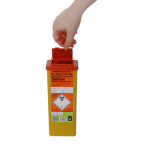 Sharps Bin - Orange lid - 0.5 ltr