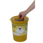 Sharps Bin - yellow lid - 3.75 ltr