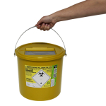 Sharps Bin - yellow lid - 11.5 ltr