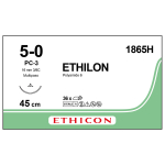 Sutures - Ethilon 5-0 45cm 1865H (formerly W1616T) x36
