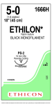 Sutures - Ethilon - W1666H (5/0) x 36