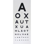 Eye tests -AOX Snellen 6m Letter Panel Reversible