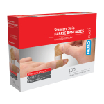 Plasters Fabric - Standard Strip - 72 x 19mm	(x100)		