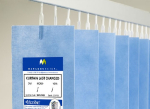 Cubicle Curtains - Disposable - UniGlide Fitting - 7.2M Wide - Summer Blue (GSB72/1950/A)