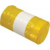 Yellow Heavy Duty Pedal Bin Liners on a Roll