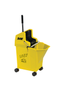 Como Wringer Bucket 9ltr with castors Yellow