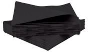 Black Cocktail Napkins 2ply 24cm