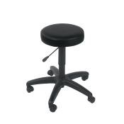 Examination Stool with Casors - Black