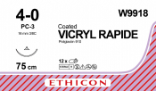 Coated Vicryl Rapide Suture with 3/8 Circle Prime Needle W9918