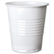 Plastic Cups - Squat 7oz - White (Sleeve of 100)