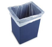 Square Bin Liners 15x24x24inch Light Duty