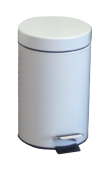 Pedal Bin 5Ltr (Metal Bodied) White