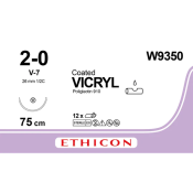 Sutures - Vicryl 2/0 (violet) 75cm