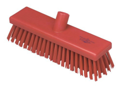 Stiff Red Hygiene Broom Head 12"
