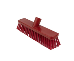 Lightweight Stiff Red Hygiene Broom Head