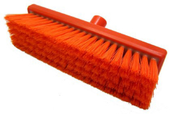 Medium Orange Resin-Set Broom Head 12"