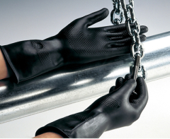 Industrial Black Rubber Gloves