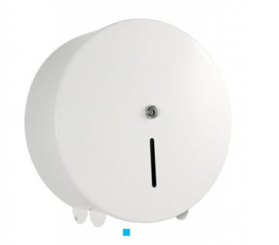 Maxi Jumbo Toilet Roll Dispenser White Metal