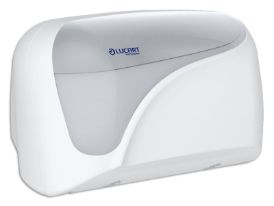 Identity L1 Mini Double White Toilet Roll Dispenser