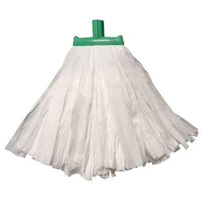 Exel Big White Kentucky Mop Head Socket Fit Green