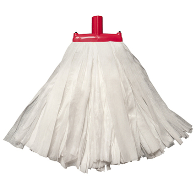 Exel Big White Kentucky Mop Head Socket Fit Red