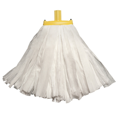 Exel Big White Kentucky Mop Head Socket Fit Yellow