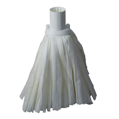 SUPER WHITE SOCKET MOP HEAD - WHITE