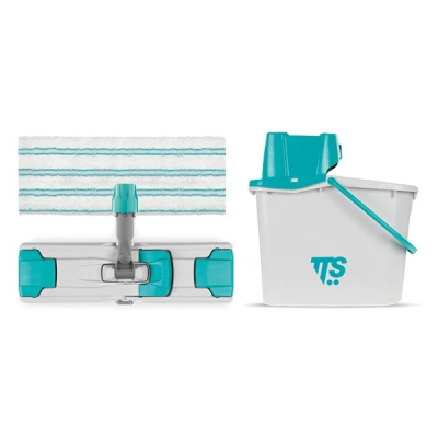 JUNIOR MICROFIBRE FLAT WET MOPPING SYSTEM COMPLETE RED