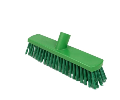 Lightweight Hygiene Stiff Broom Head Green
