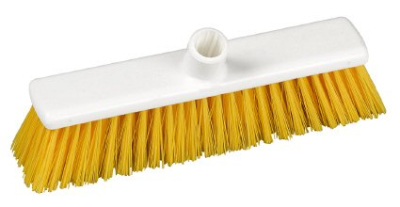 Lightweight Hygiene Stiff Broom Head Yellow
