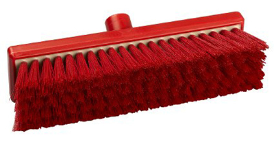 Red Medium Broom Head Resin-Set 12Inch