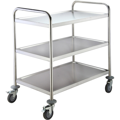 Stainless Steel 3 Tier Service Trolley