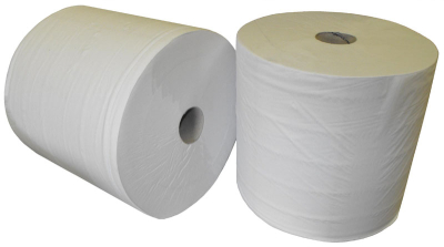 White 1000 Sheet 2Ply Industrial Roll