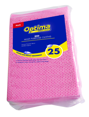 Optima Plus Red Cloths
