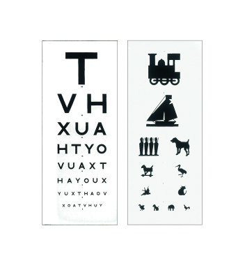 Eye Test Chart 2 Sided 3m