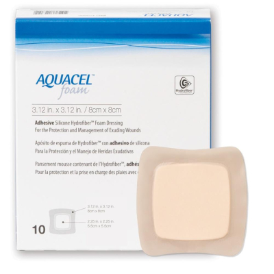 Aquacel Adhesive Foam 8x8cm