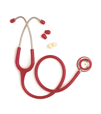 Spirit GP Stethoscope Adult Red