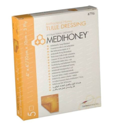 Medihoney Tulle Dressing 10cmx10cm