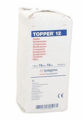 Topper 12 Swabs 10x10cm 6ply Non Sterile