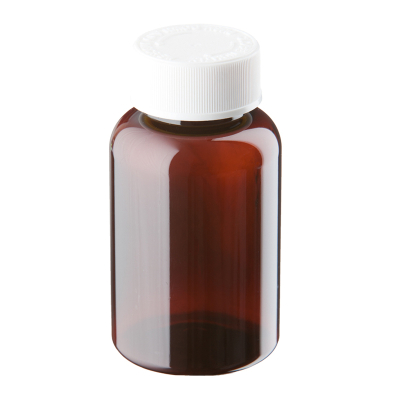 150ml Amber Plastic Pre-capped Unopac Bottles