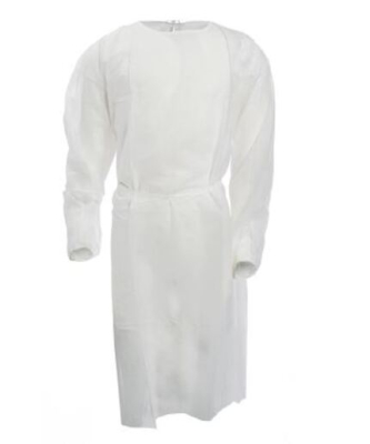 Medical Isolation Gowns - White Non-Sterile