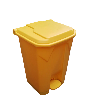 Pedal Bin 45 litre (Plastic Bodied) Yellow